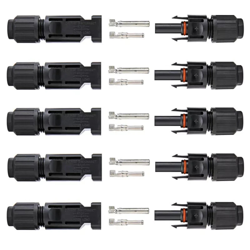 10/2 Pairs Male Female Solar Cable Connectors For DIY Solar Panel US