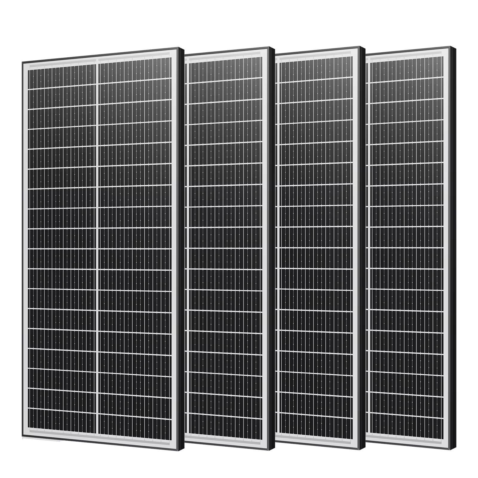 12V 400W/200W/100W Bifacial Solar Panel Monocrystalline 25.5% High-Efficiency 18