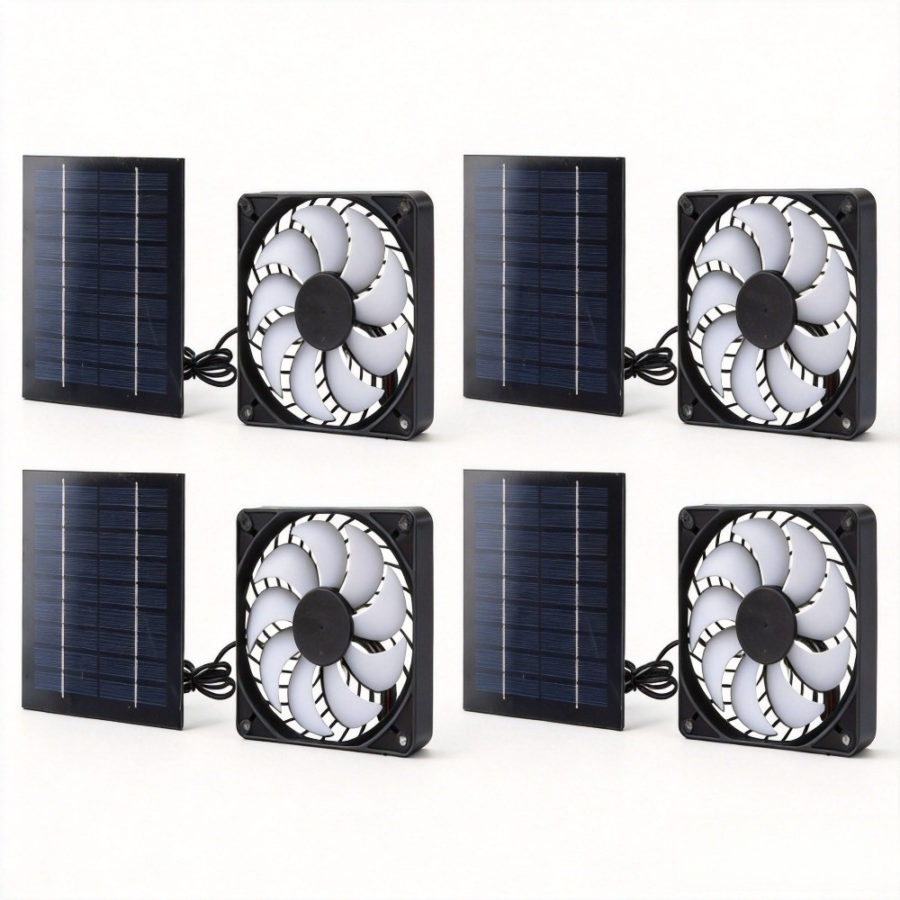 6/4/2/1 solar powered fan,suitable for chicken coop cages