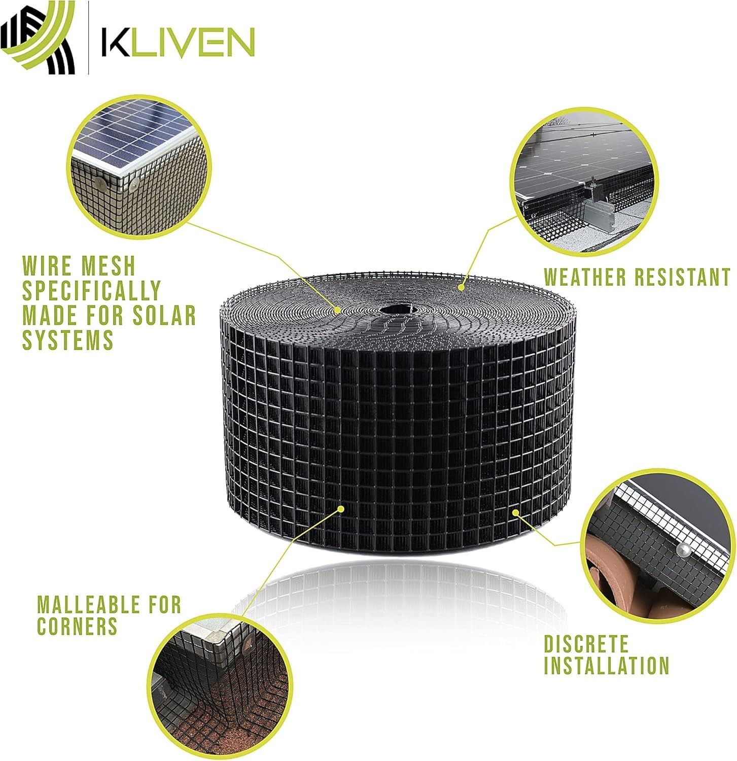 Solar Panel Bird/Squirrel Guard Roll Kit- 6in x 100ft Critter Guard