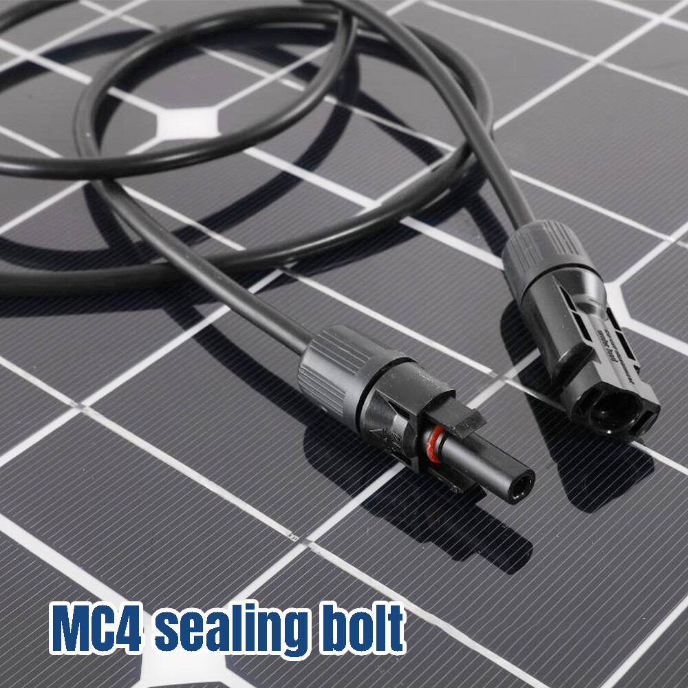 100 200W Flexible Solar Panel Mono 12V Home RV Boat Camping Power Battery Charge