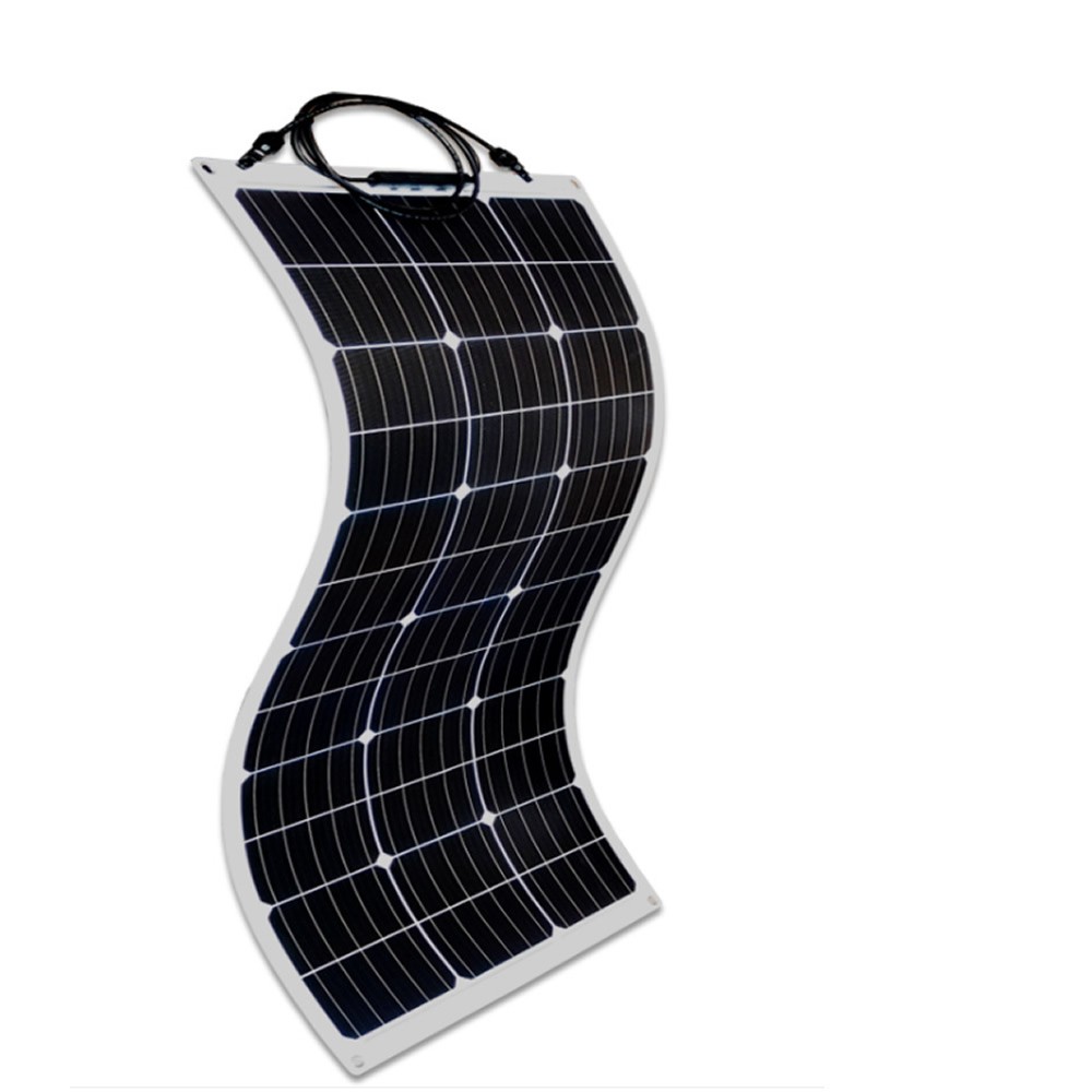 Flexible 300W Watt Mono Solar Panel Home RV Rooftop Camping Off-Grid Power 18V