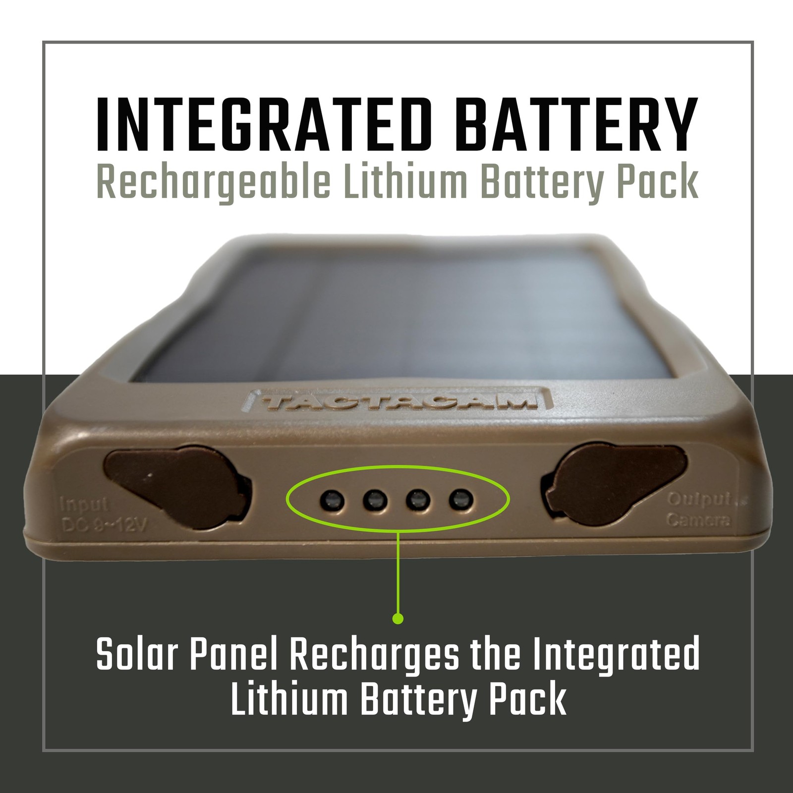 TACTACAM Reveal Solar Panel for Trail Cameras X 2.0, X, Gen 1, SK, XB