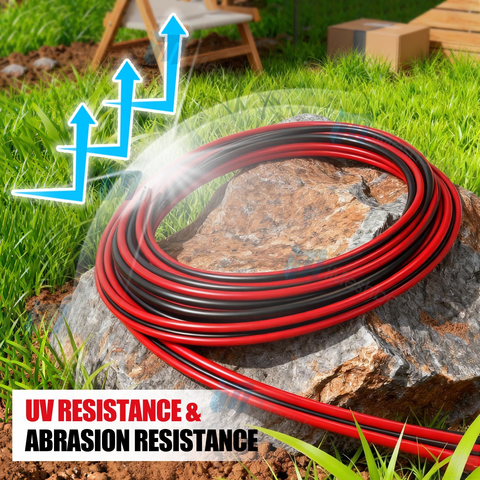 200ft Solar Panel Extension Cable 10AWG 6mm² Tinned Copper PV Cable Solar Wire