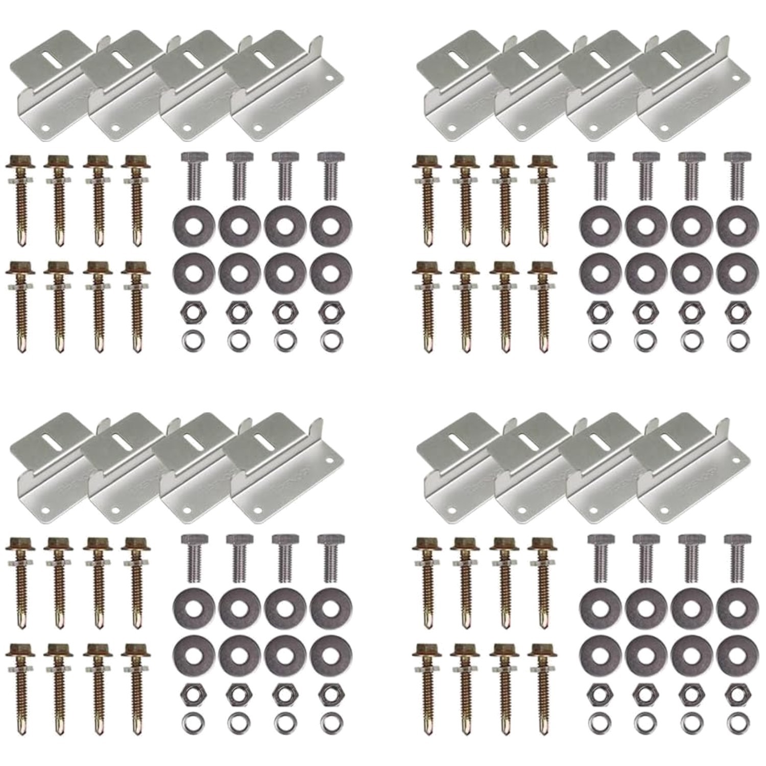 Corrosion-Free Z Brackets for RVs, Boats – Set of 4