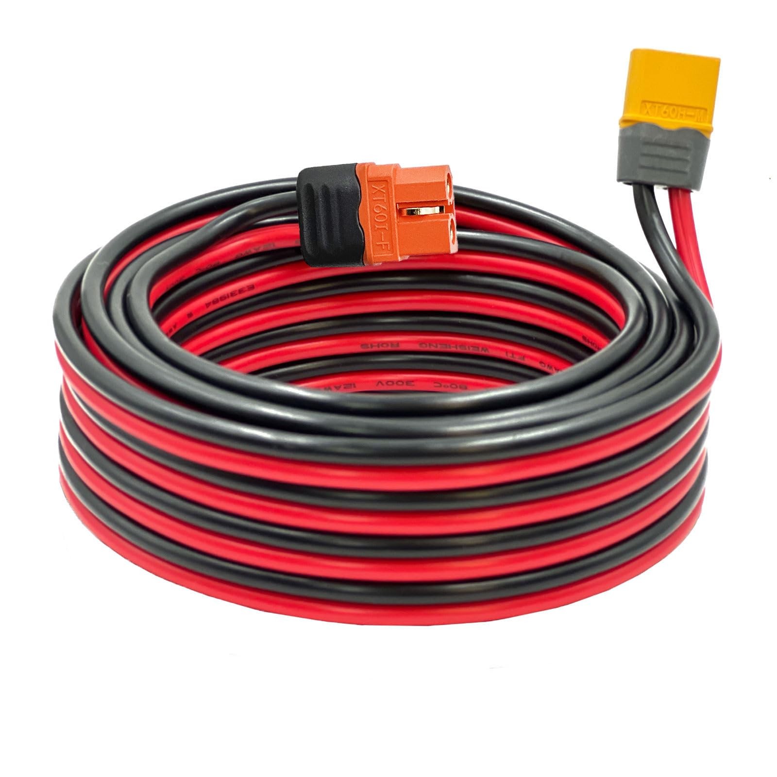 ZkeeShop XT60 Male to XT60 Cable 12AWG Extension Cable Compatible for Ecoflow…