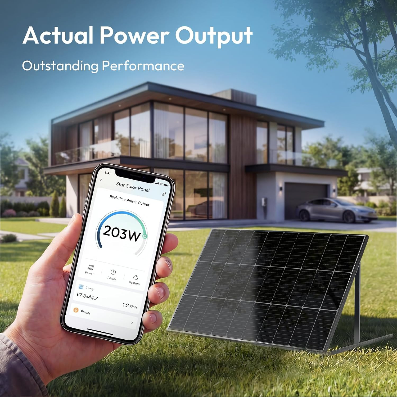 400 watt Bifacial Solar Panels – 2PCS 200W 12V/24V High Efficiency Solar Panel w