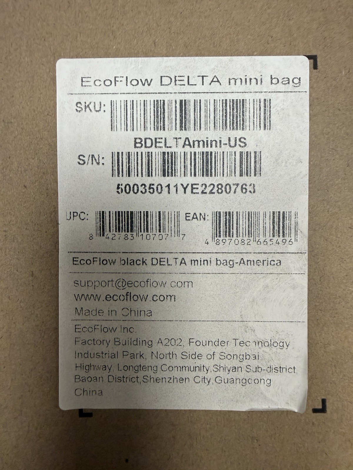 EcoFlow DELTA mini waterproof Bag