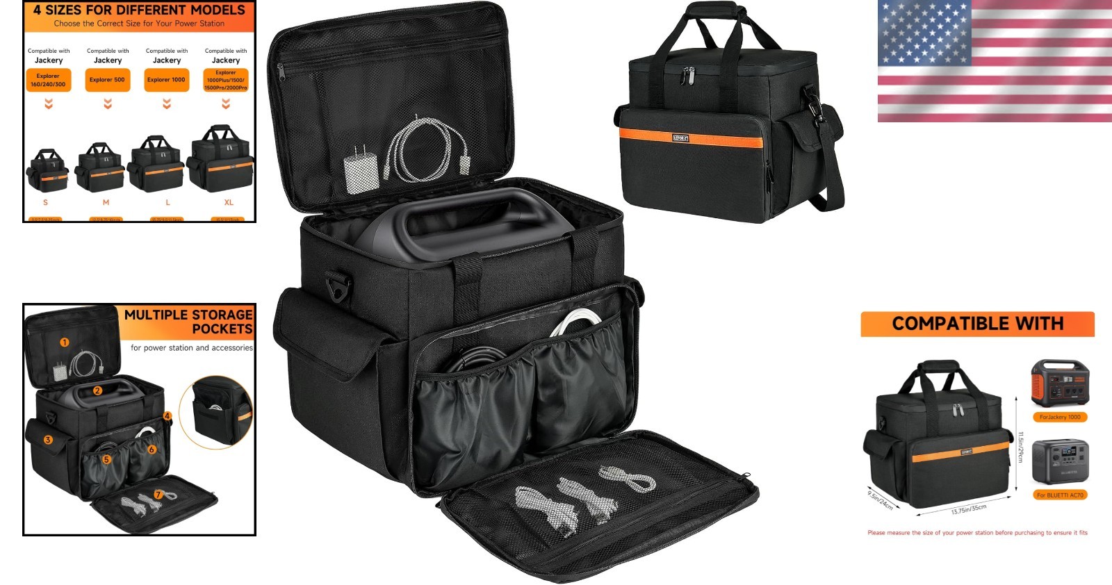 Portable Power Station Carrying Case – Travel Storage Bag