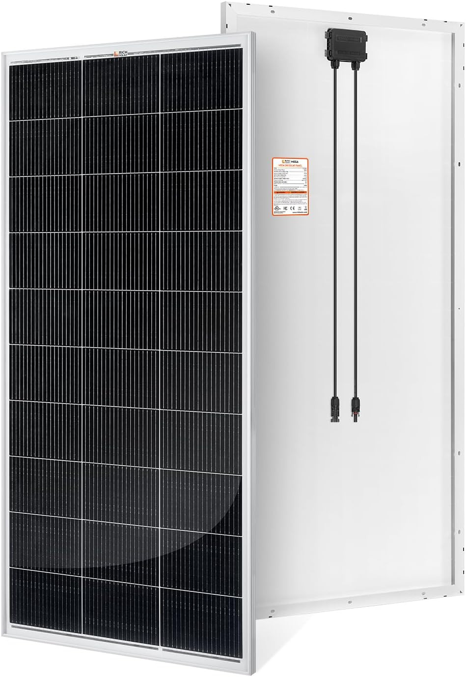 200 Watt 12 Volt 18BB Cell Monocrystalline Solar Panel N-Type Cells High Efficie