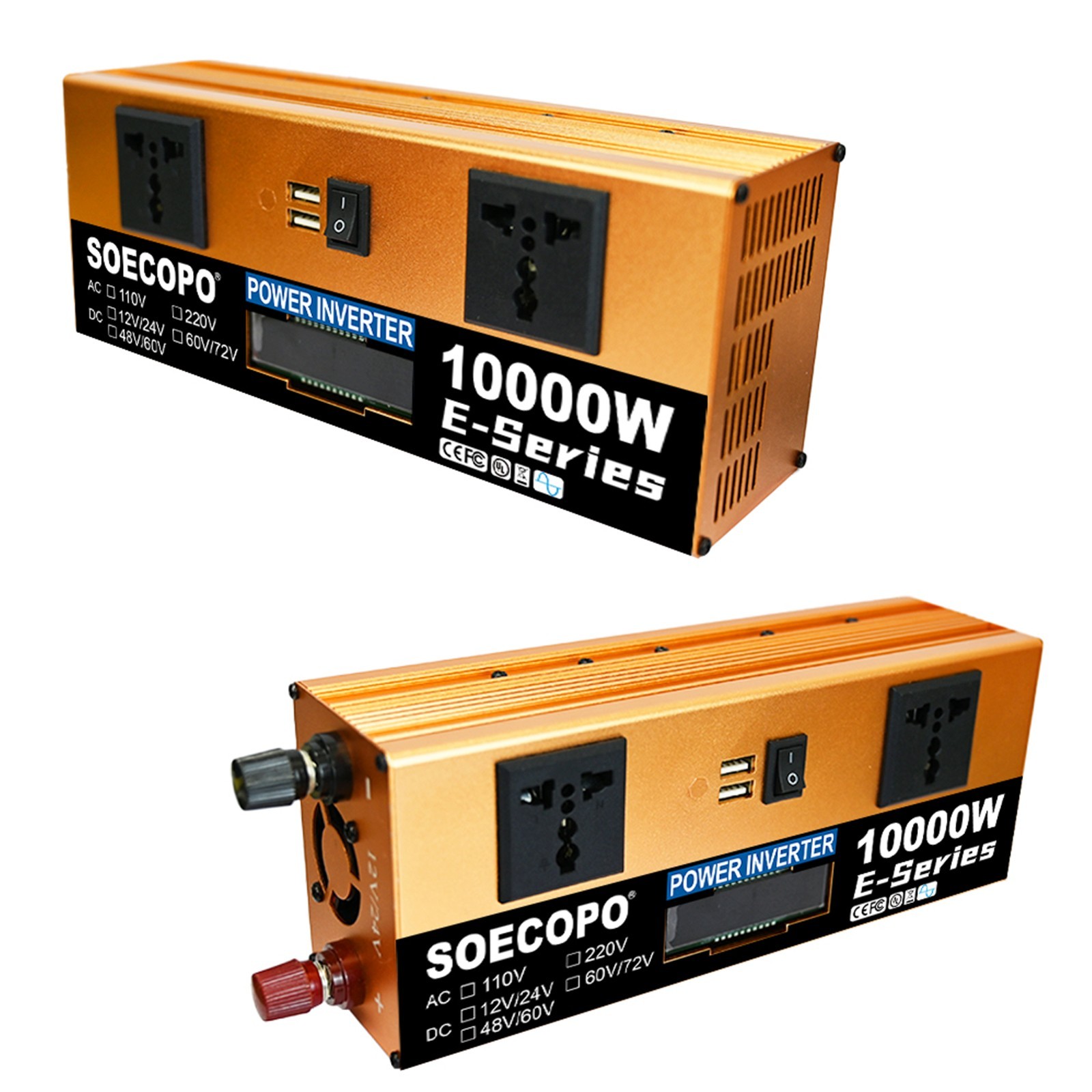 US 10000W Solar Kit | Includes Inverter, 2pcs 200W Solar Panels 100A Controlle7W