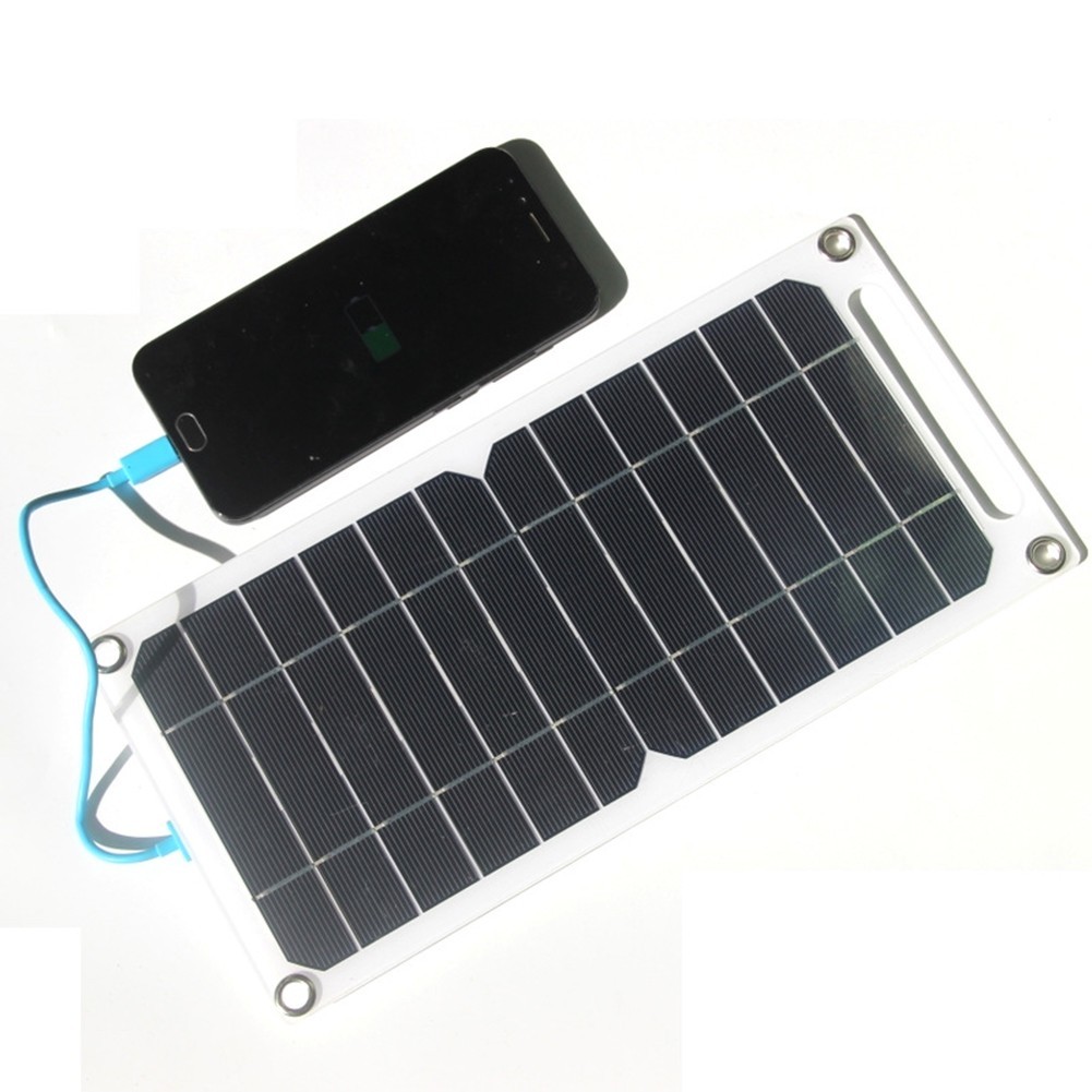 Portable Solar Charger 2W 6W 5V Monocrystalline Panel for Backpack USB Power