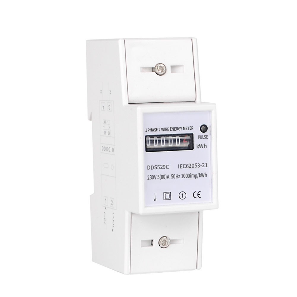 80A Electricity Meter Easy Installation Electricity Consumption Analysis