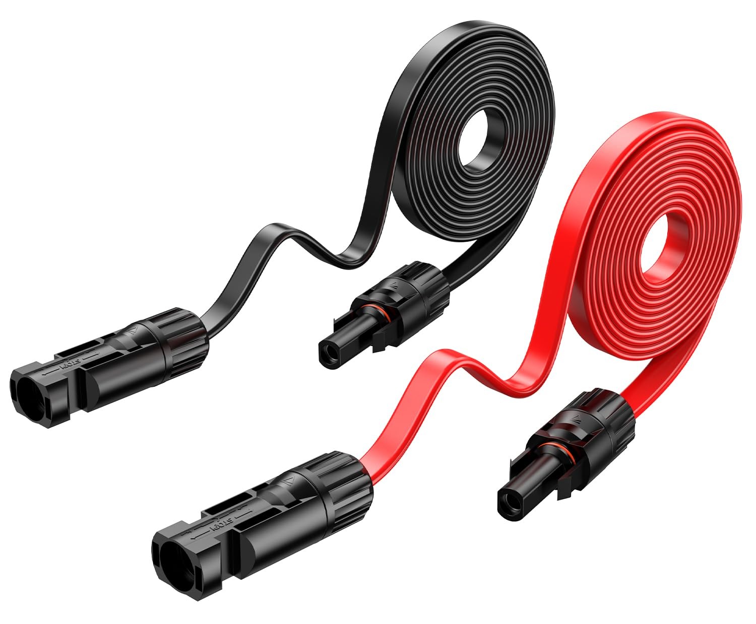 10FT 12AWG Solar Panel Extension Cable, 12 Gauge 4mm² PV Flat Wire with Femal…
