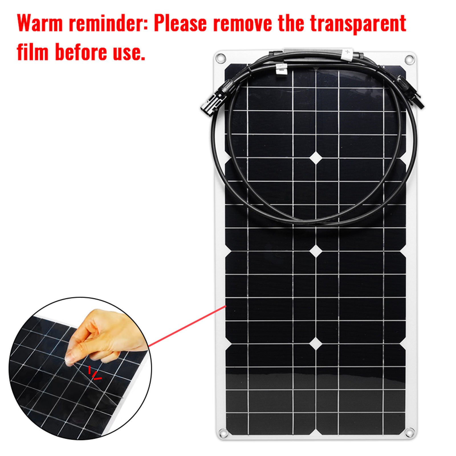 SOECOPO 7000W Peak Solar System Kit 2pcs Panel for Camping RV Home chargerGm