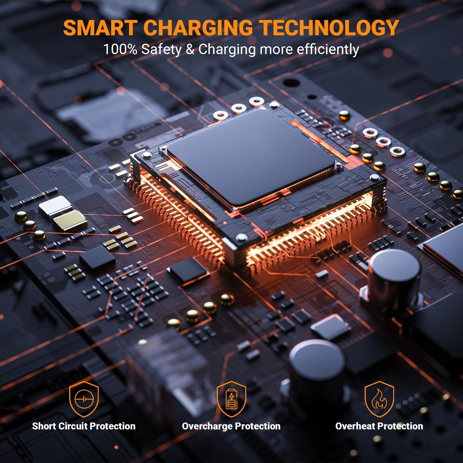 30W Portable Solar Panel Charger, Foldable USB-C & USB-A, Fast Charging for Camp