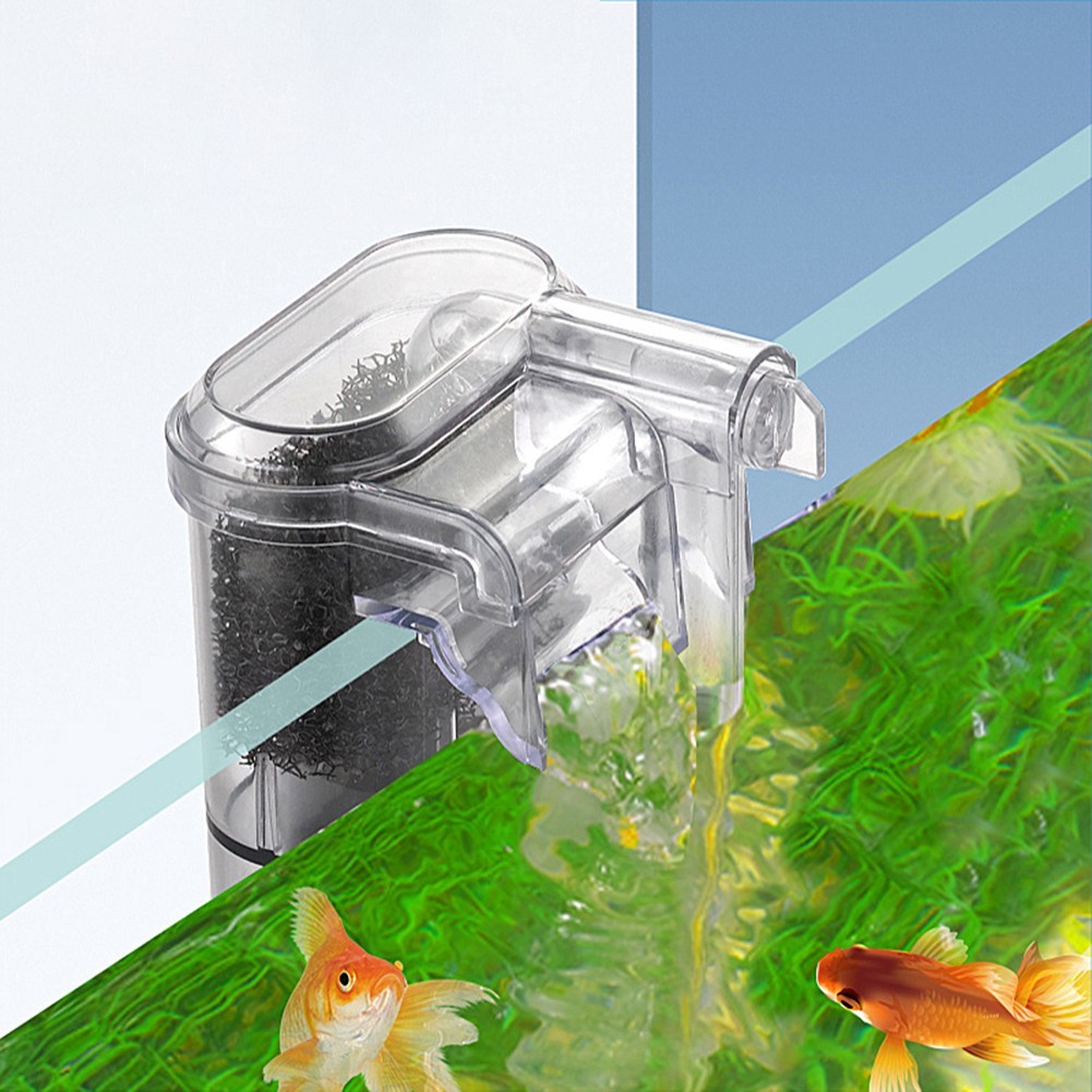 Aquatic Environment Enhancer Compact USB Wall Mounted Fish Tank Filter