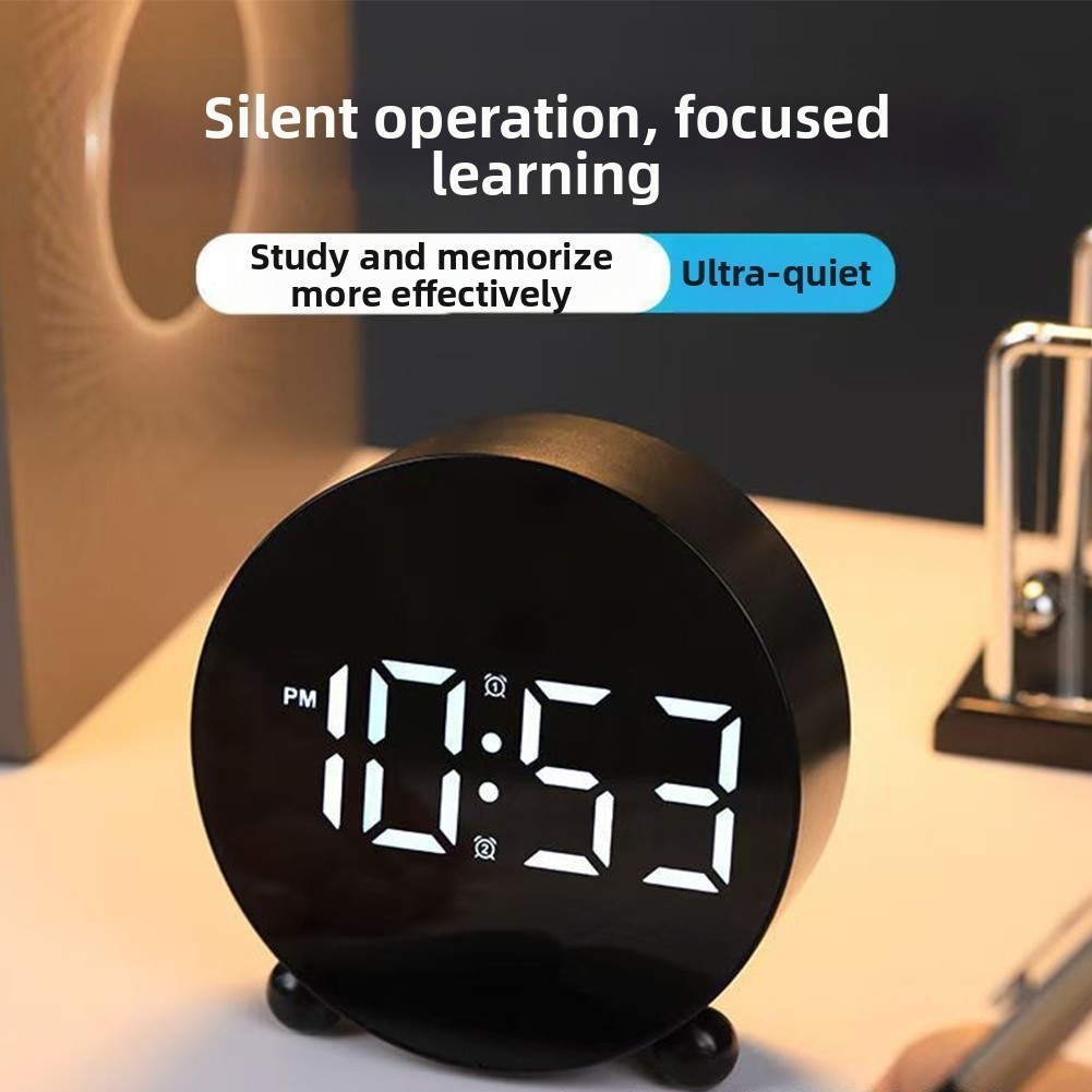 Dual Alarm LED Digital Clock Large LED Display Bold Digits For Easy Reading