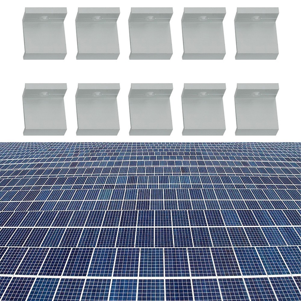 10Pcs Solar Panels Mid Clamps for Unistrut Aluminium Panel Brackets 30Mm/35Mm US