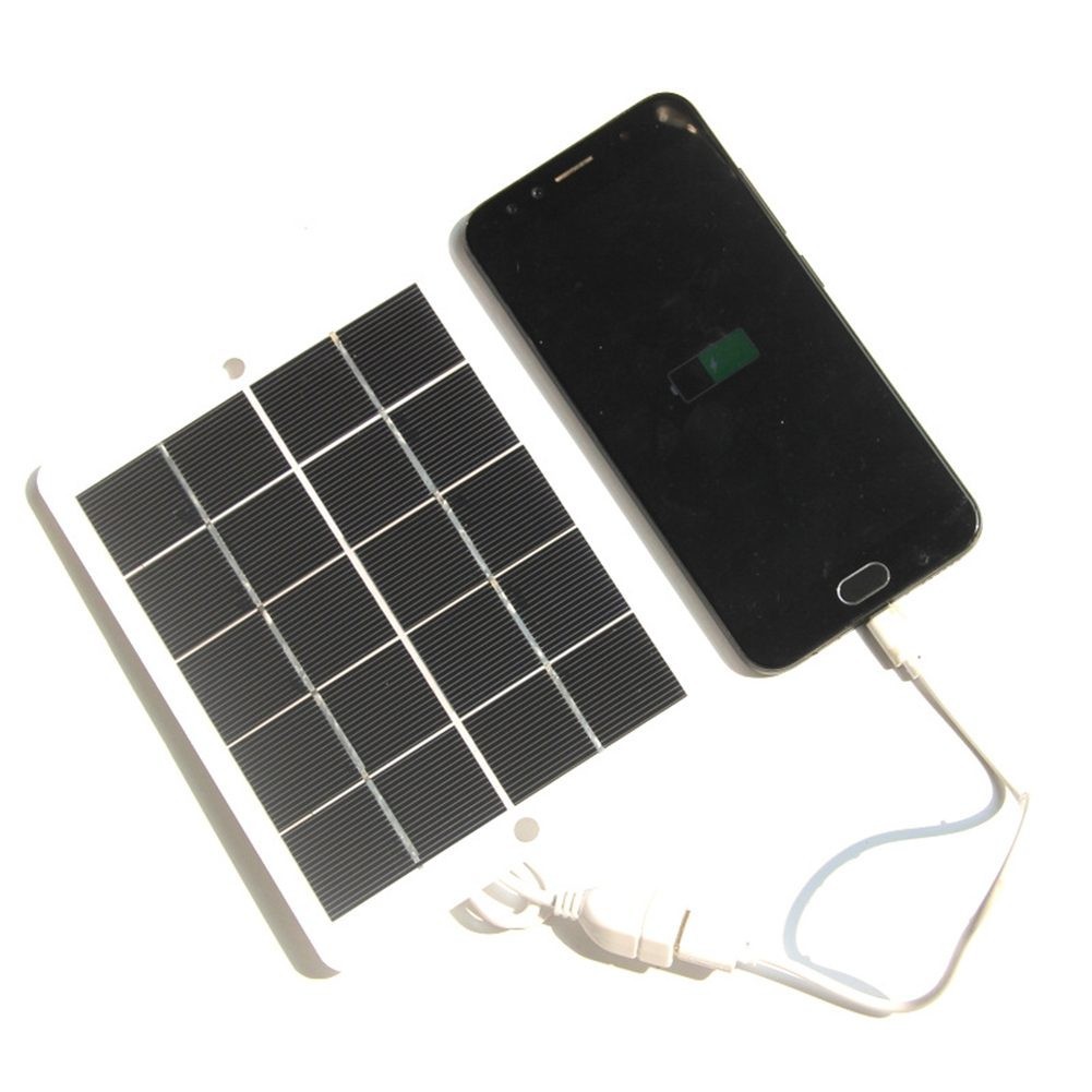 USB Solar Panel Power Bank Charger For 6W 5V Compact Design for Phones