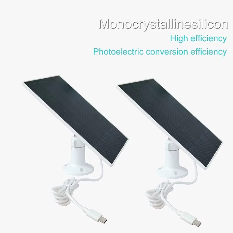 Solar Panel 10W 5V Charging Panel Doorbell Surveillance Type-C Output 10W