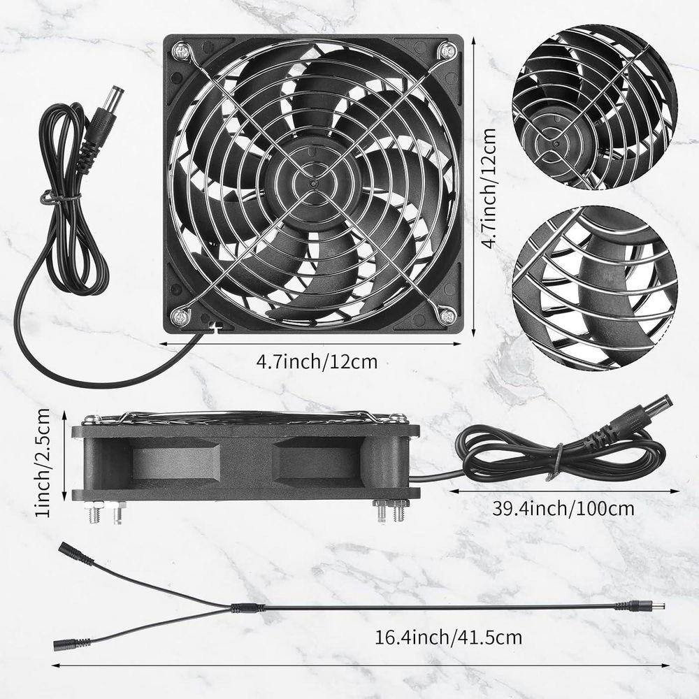 20W 16V Solar Panel Exhaust Fan Kit USB Portable Solar Powered Fan for Greenhous