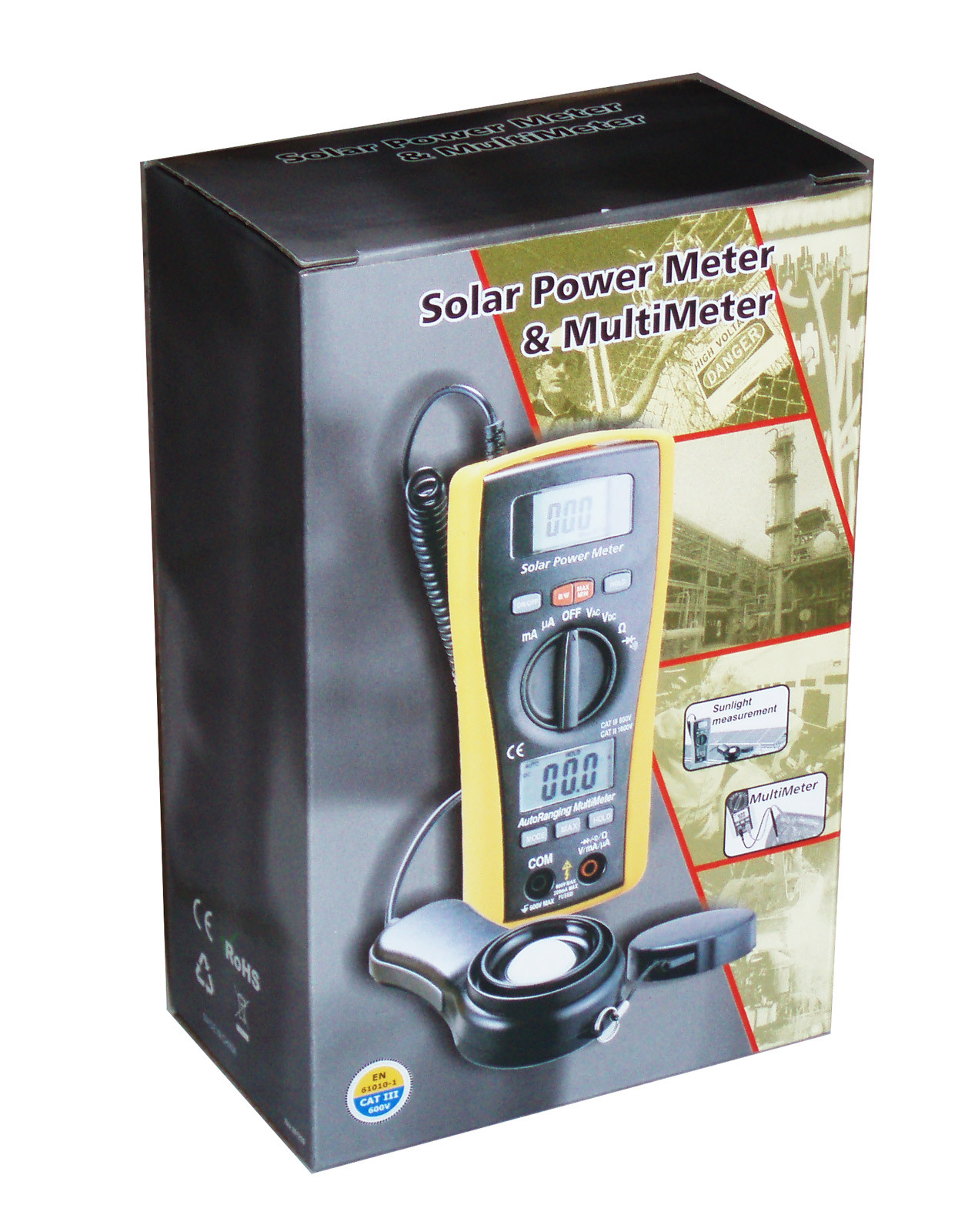 LA-1017 Sun Light Solar Energy Sunlight Power Meter with DMM Multi-meter 2in1 !