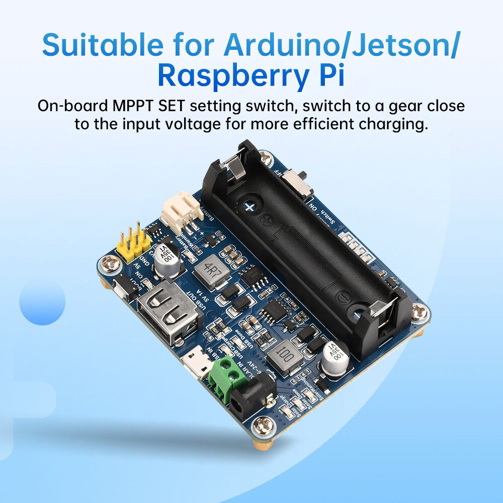 6V~24V Solar Panel Power Management Module Support MPPT 850mAh Li-ion Battery