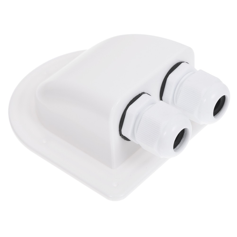 Dual Cable Entry Box Abs Wire Gland Waterproof Pass Through