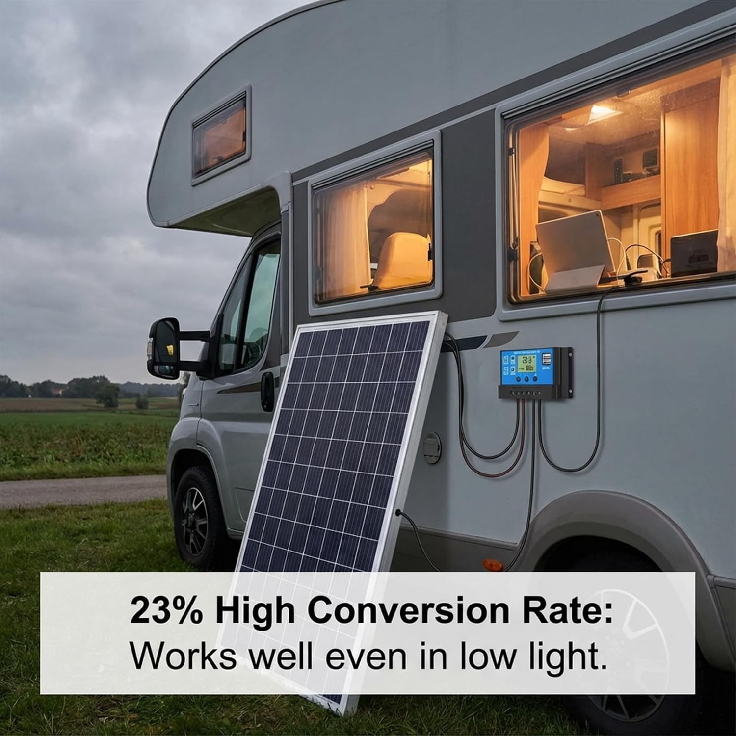 Versatile 100W Solar Panel Controller Kit – Weather-Proof for Outdoor Adventures