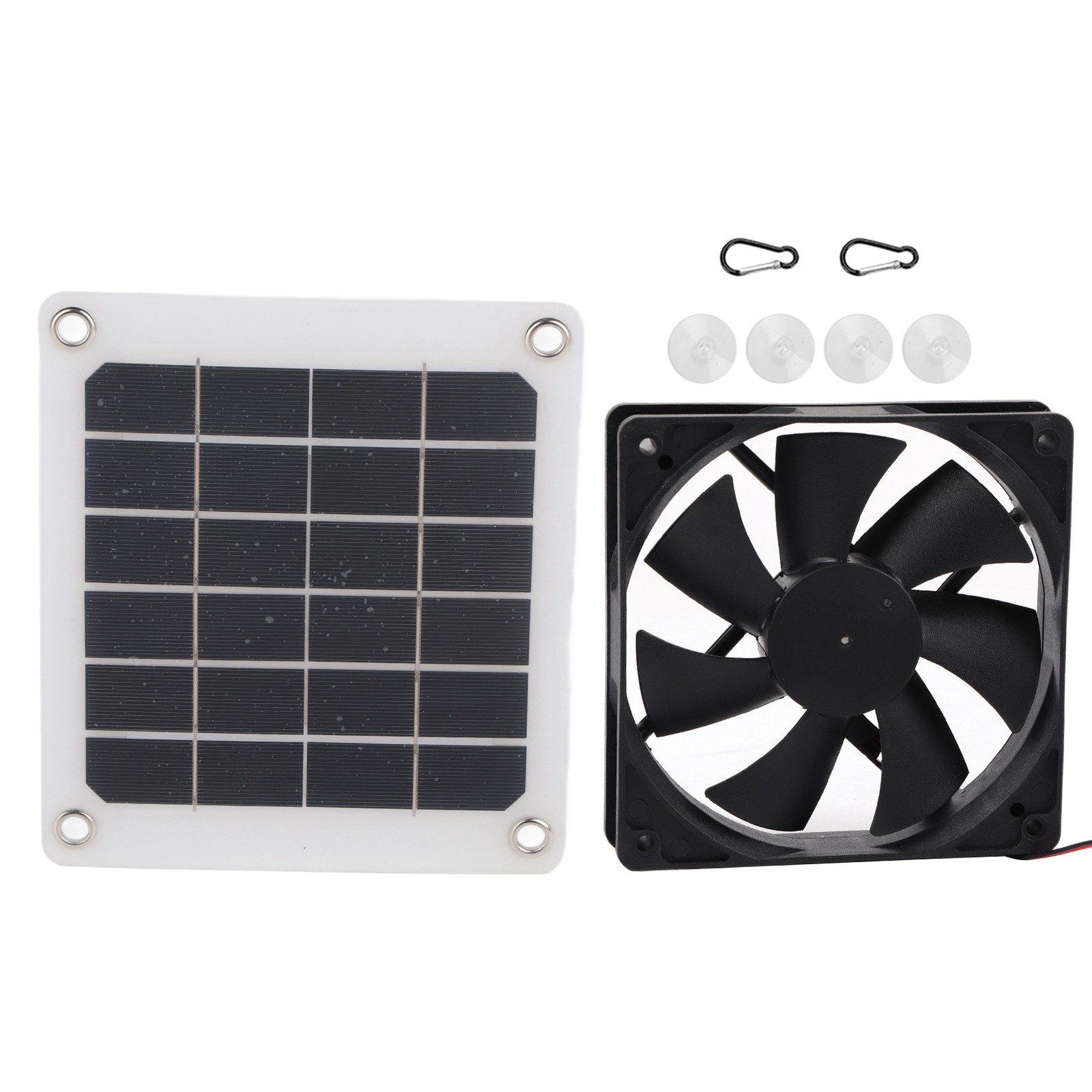 6V 10W Outdoor Solar Power Panel Exhaust Fan USB Charging For Greenhouse Chicken