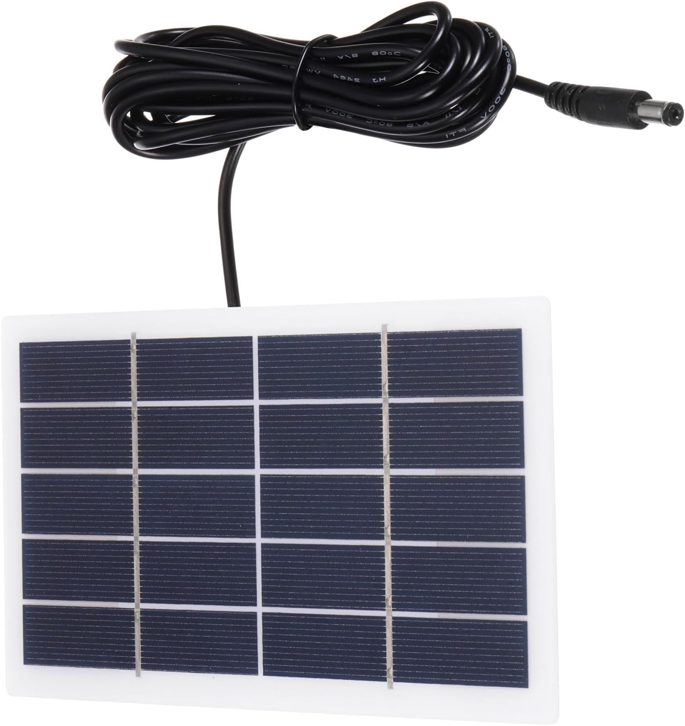 5V 2W 0.4A Mini Solar Panels, 3.2M Wire DC Connector Polycrystalline Solar Cell