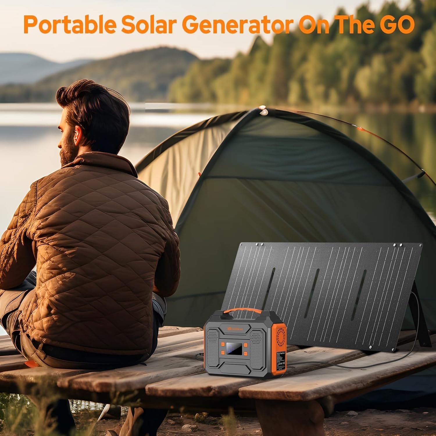Durable 300W Portable Power Station with LED Flashlight – For Outdoor Adventures