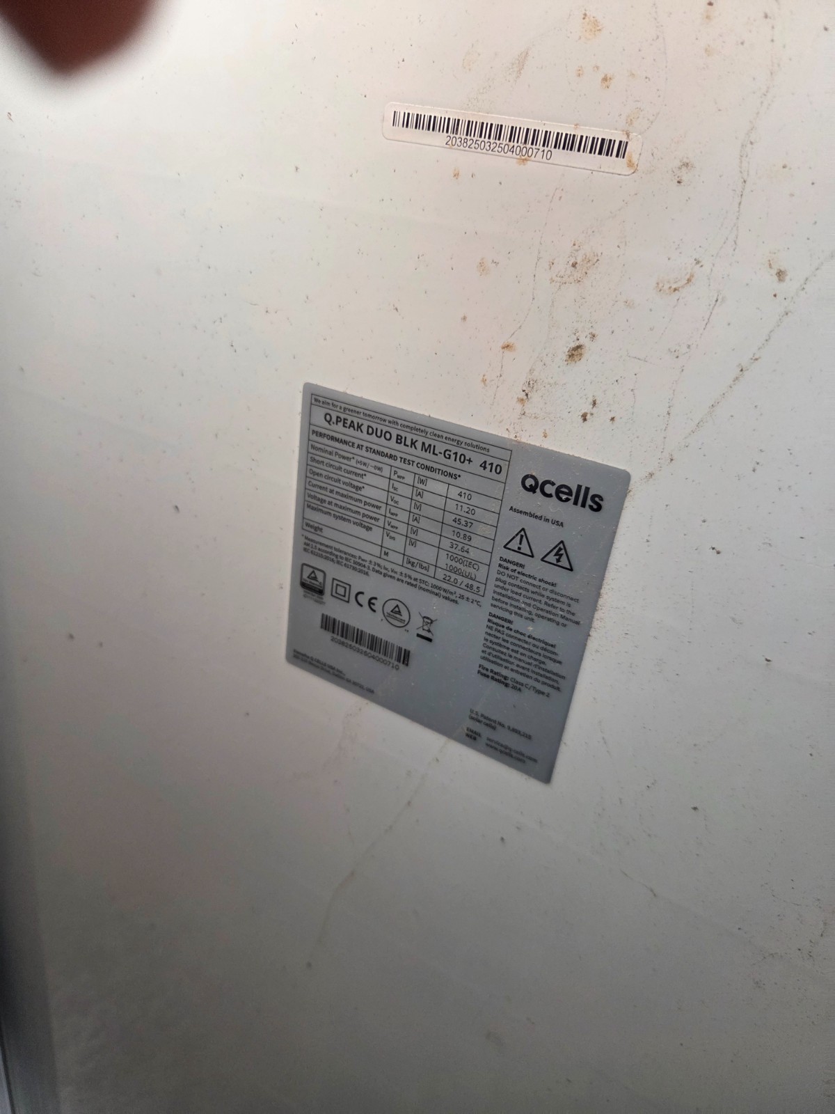 QCELLS 410W Q.PEAK DUO BLK ML-G10+ Solar Modules, solar panel