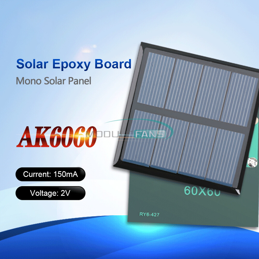 2V/5V/6V/12V Monocrystalline Solar Power Panel For Motor Toys Lawn Lamp