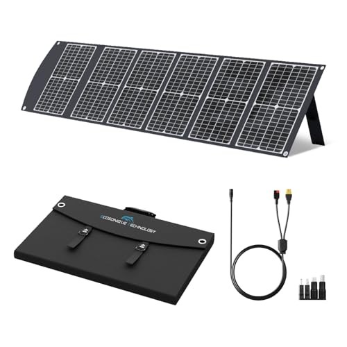 Ecosonique 100W Portable Solar Panel Lightweight Foldable, 23.5% Efficiency,