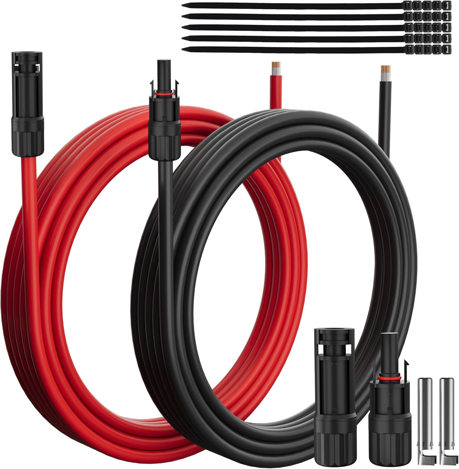 10AWG Solar Extension Cable 100 Ft, Solar Pannel Cable Tinned Copper Wire, with