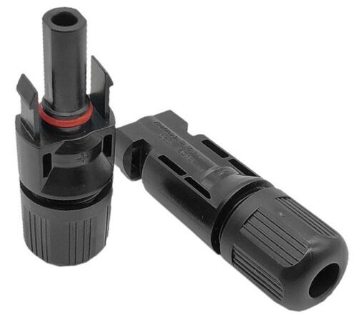 10 Pairs of Solar Panel Cable Connectors Set with M/F Waterproof Adapters
