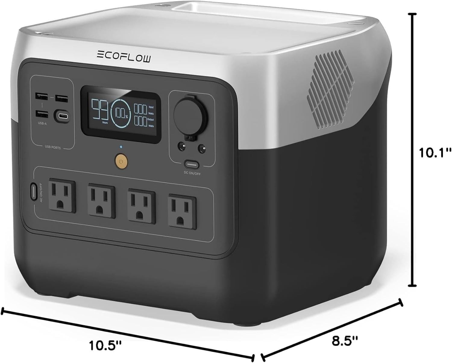 Portable Power Station RIVER 2 Pro, 768Wh Lifepo4 Battery, 70 Min Fast Charging,