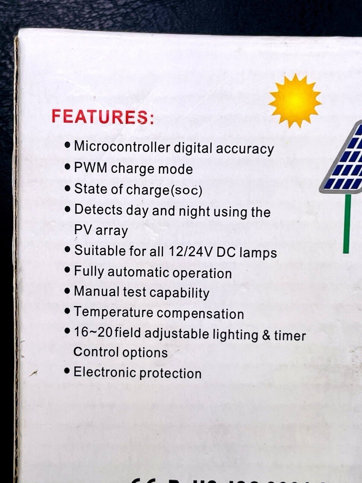 Solar Charge Controller 12/24V CE RoHS ISO 9001 Certified PWM Panel Battery Regu