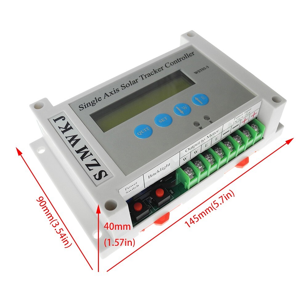 DIY Single Axis Solar Tracking Tracker-14″ Linear Actuator Anemometer System SJ