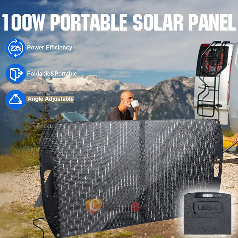 LINEBA 100W 200W Solar Panel Foldable 22V for Campervan RV Marine Motorhome Boat