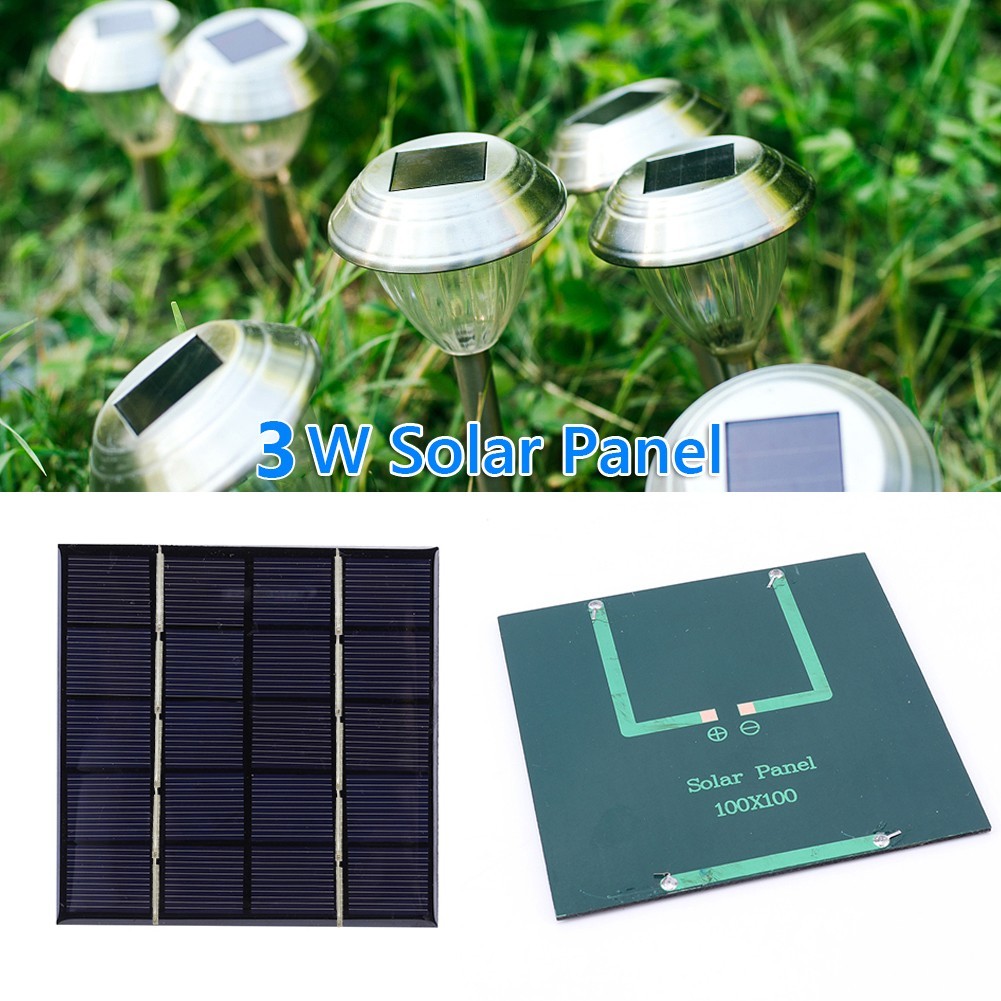 Compact Solar Panel Charger 3W 5V Fast Charging for Outdoor Activities