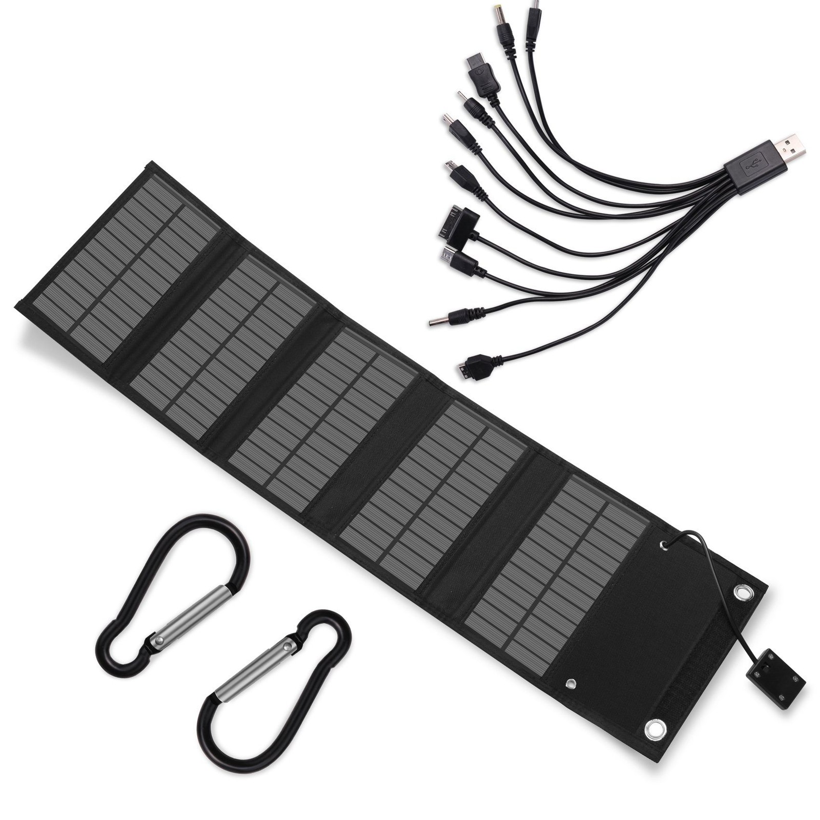 1X(12W Foldable USB Solar Panel Solar Cell Portable Folding Solar Panel 2075