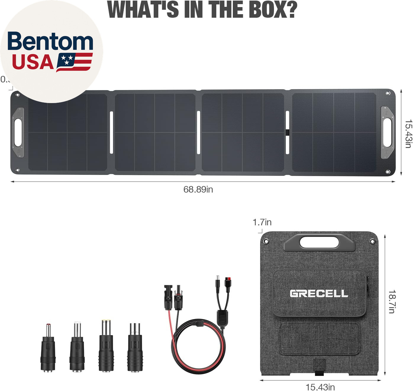 120W Portable Solar Panel for Power Station Generator, Ultra Light 5.7Lbs, 25% H