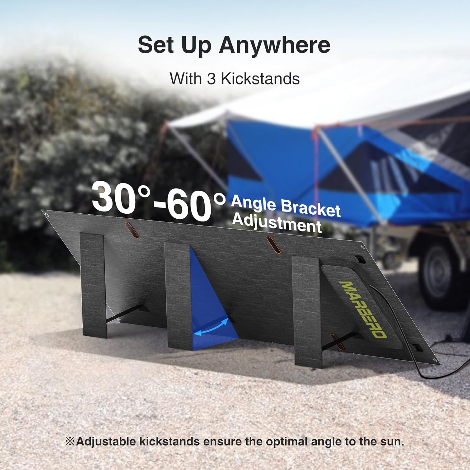 MARBERO 200W Portable Solar Panel Foldable IP68 for Power Station