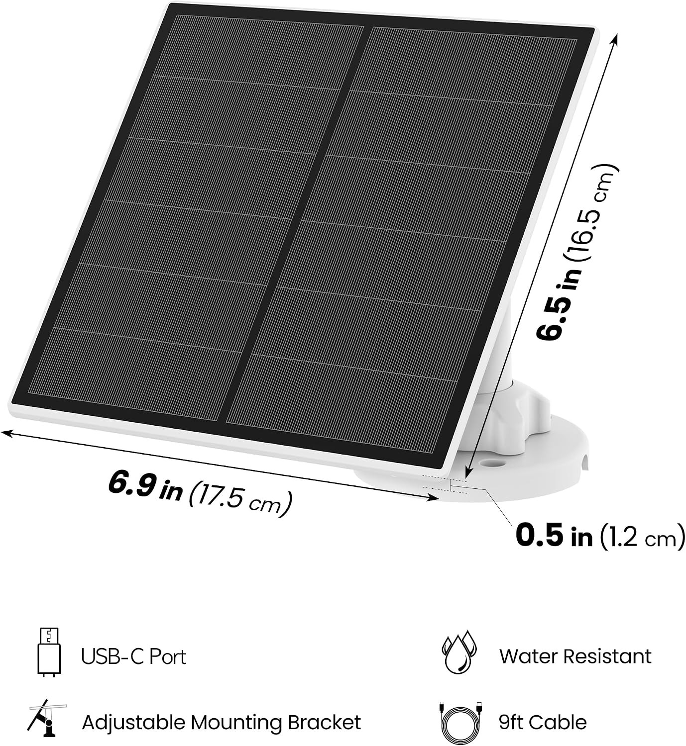 Feit Electric Solar Panel Continuous Charger Panel/SOL/CAM Compatible Feit Elect