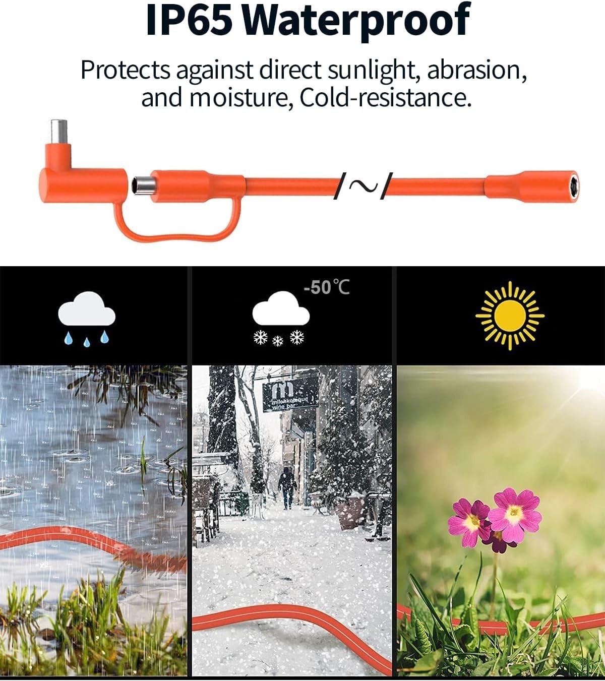 DC7909 Solar Panel Cable with DC8020 Power Adapter
