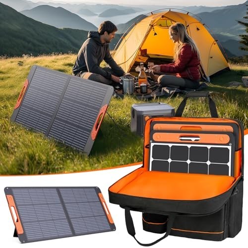 Padded Solar Panel Storage Bag for Jackery & Anker – Travel Case with Shoulder S