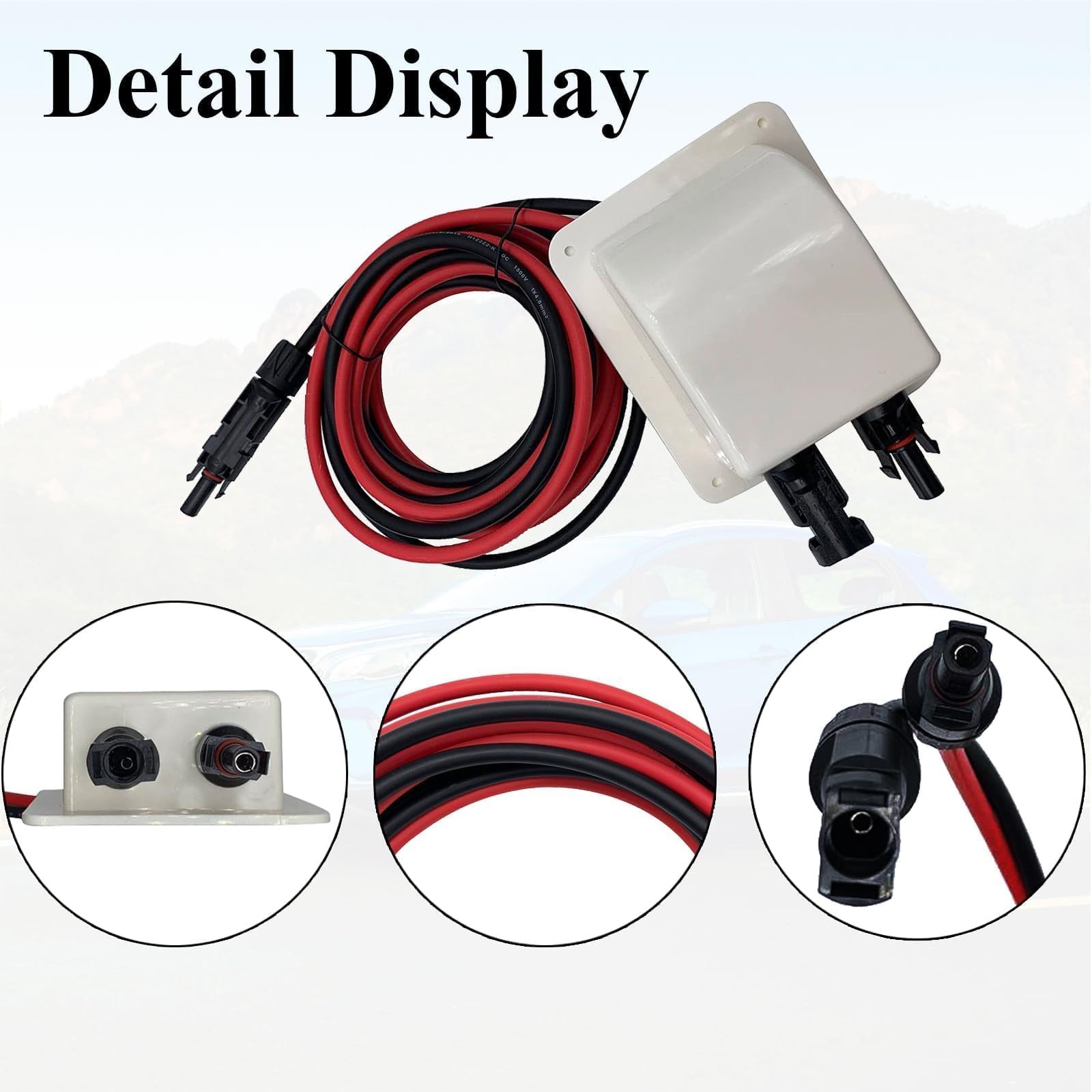 repustor Solar Cable Entry Gland Entry Housing Solar Junction Box Fits for